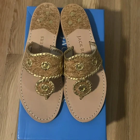 Jacks Flats Sandal Cork - New - Picture 1 of 5